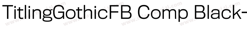 TitlingGothicFB Comp Black字体转换
